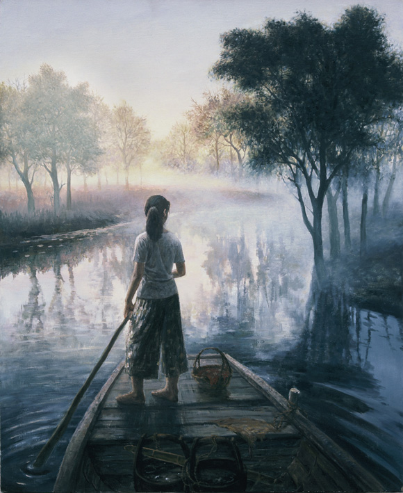 晨曦  1999年 120x90cm